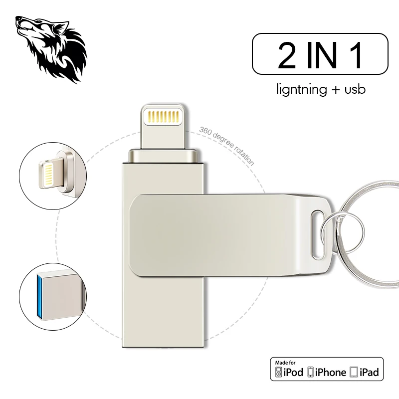 Superduoduo usb флэш накопитель 128 ГБ Флешка 32 16 8 флеш OTG для iPhone и компьютера|USB