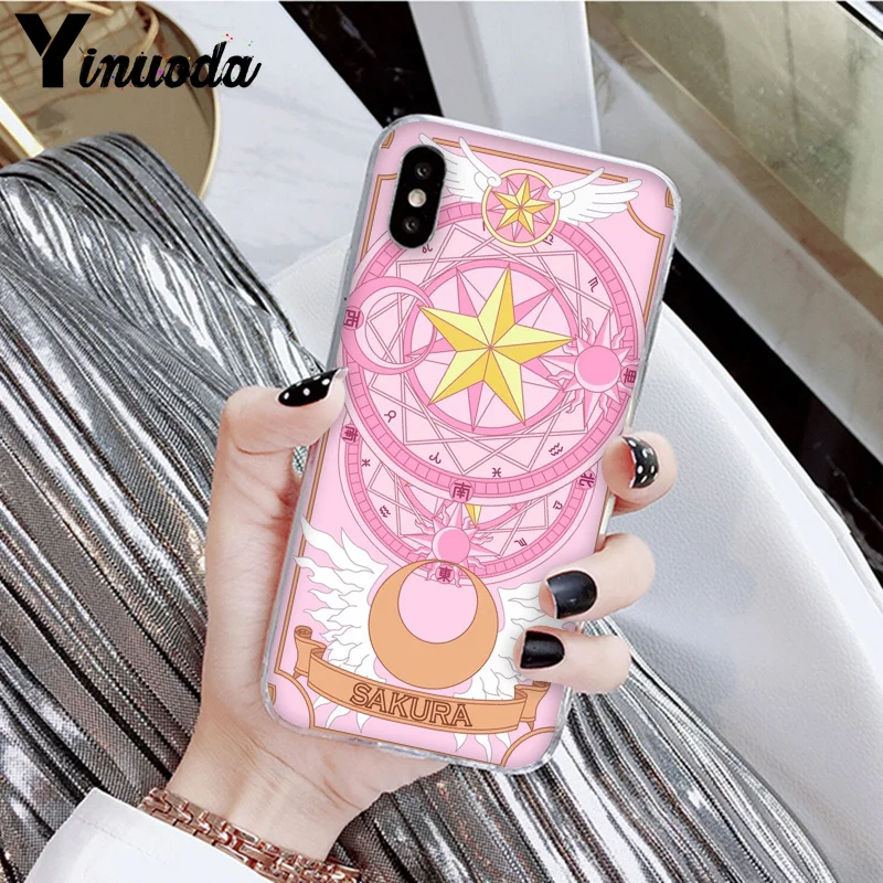Yinuoda Cardcaptor Sakura Роскошный Уникальный Дизайн чехол для телефона Apple iPhone 8 7 6 6S Plus X XS MAX