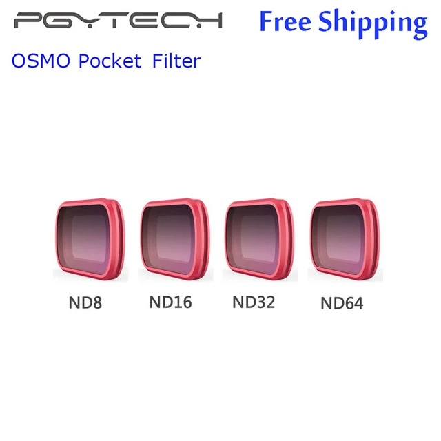 PGYTECH OSMO карманные фильтры Комплект CPL ND8PL/ND16PL/ND32PL/ND64PL градиентный ND фильтр DJI OSMO карманные камеры аксессуары - Цвет: 4-IN-1 ND SET