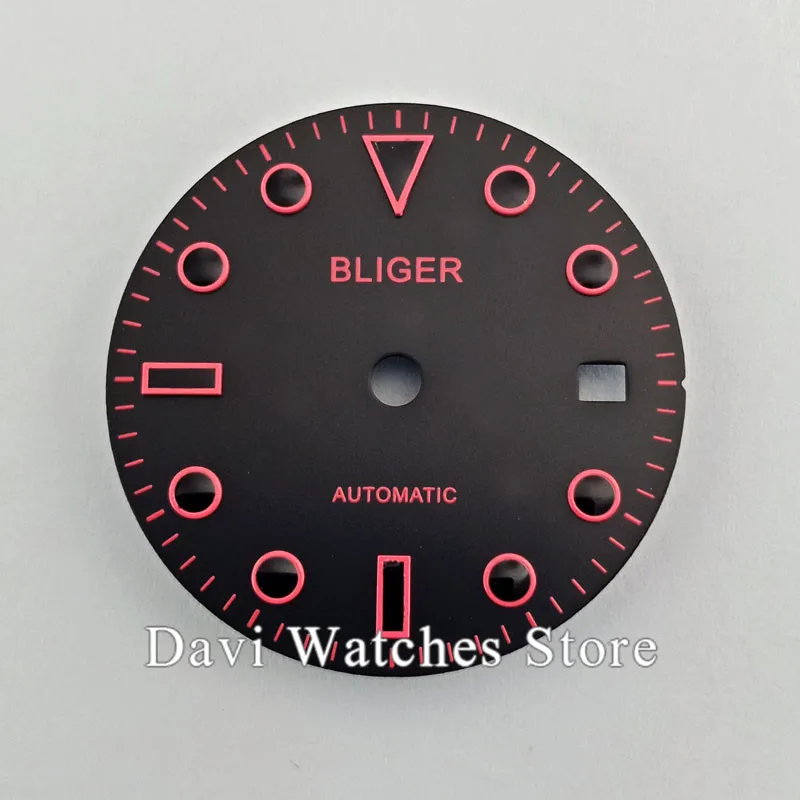 Bliger/Sterile Hot Selling 28.5mm date window dial fit 2824 2836 Miyota 8215 8205 821A movement | Наручные часы