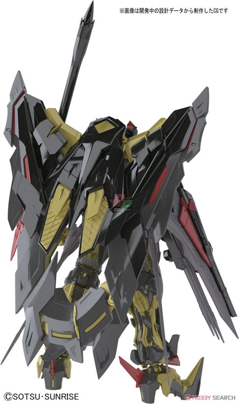 Оригинальный Bandai RG 24 1/144 Золотая heresy путаница Gundam модель ручной работы Черная