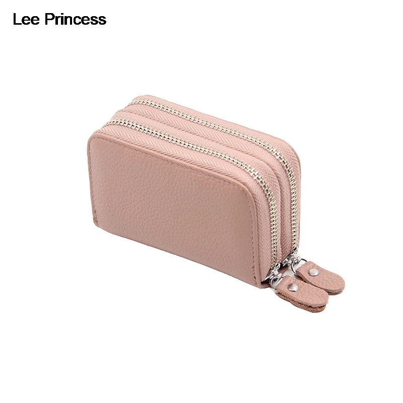 Lee Princess кошелек на двойной молнии из натуральной кожи женская маленькая сумка для