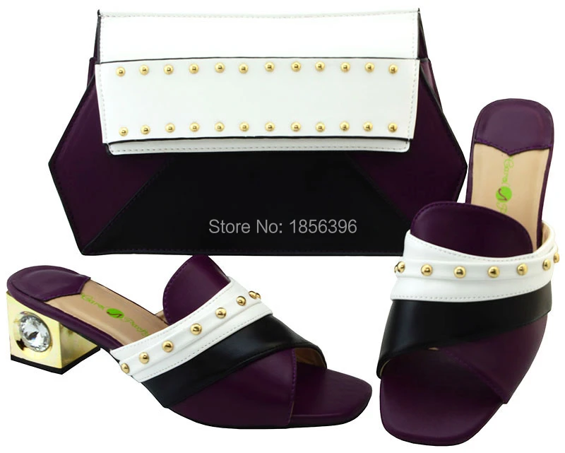 DMF771-4 good quality women shoes high heel Italian Shoes with matching Bags African and bag to match sandal | Обувь