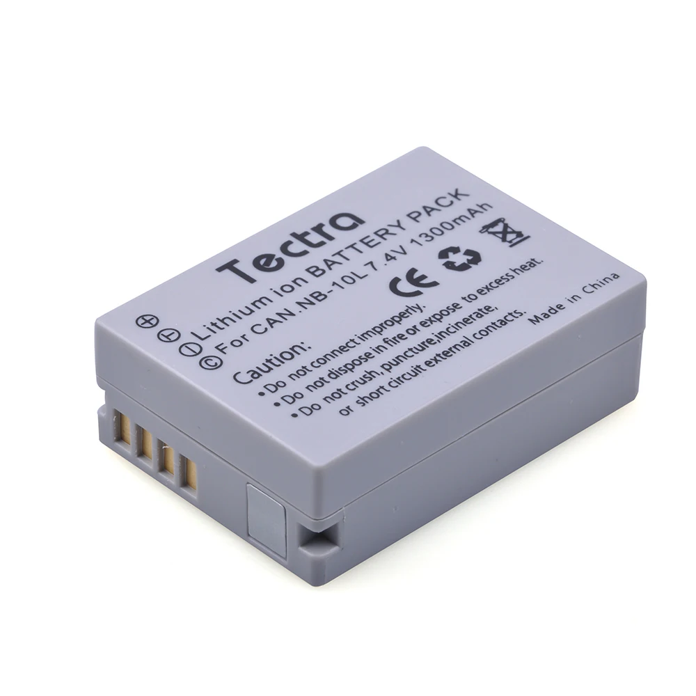 Tectra 2 шт. NB 10L NB10L сменный литий ионный аккумулятор для камер Canon G1X G15 G16 SX40HS SX50HS SX60HS