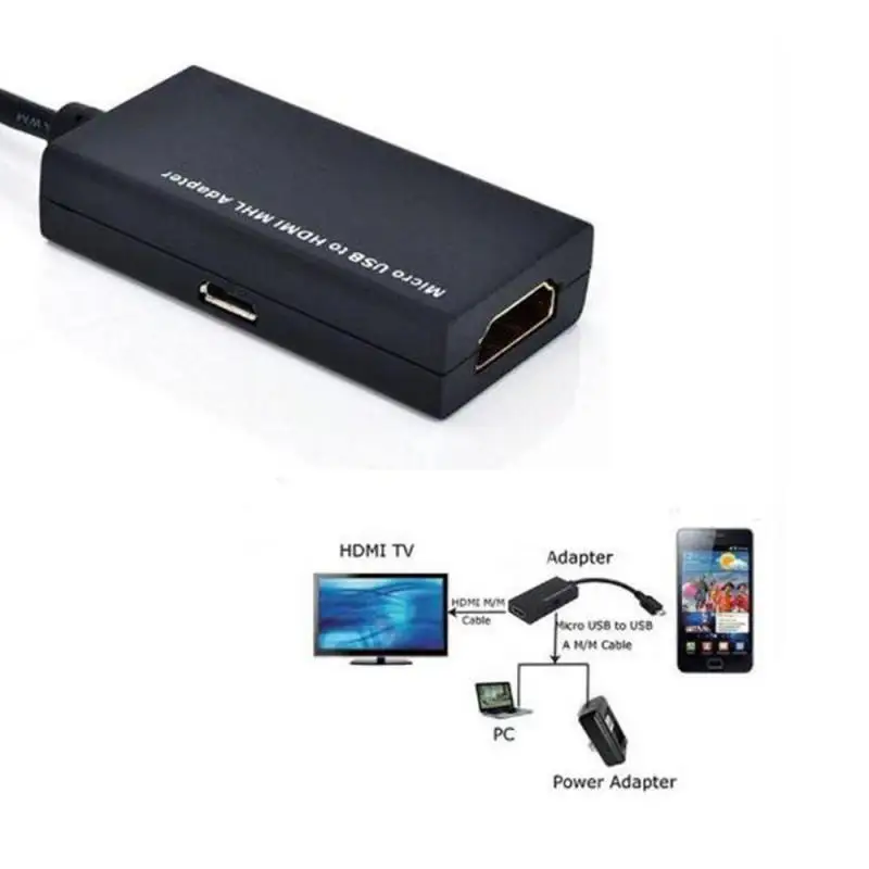 Micro USB MHL 2,0-HDMI HD tv HD Кабель-адаптер 1080P HD HDMI аудио-видео кабель MHL конвертер для телефона мобильного ноутбука ПК ТВ