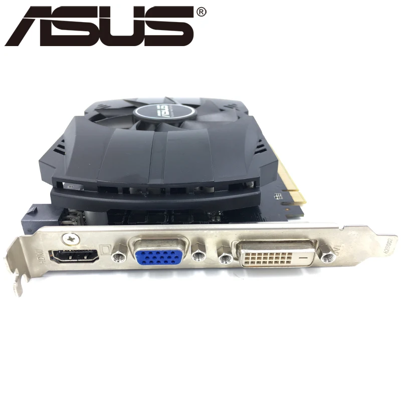 Видеокарта ASUS HD 7770 1 ГБ 750 бит GDDR5 графические карты для ATI Radeon HD7770 VGA б/у эквивалент