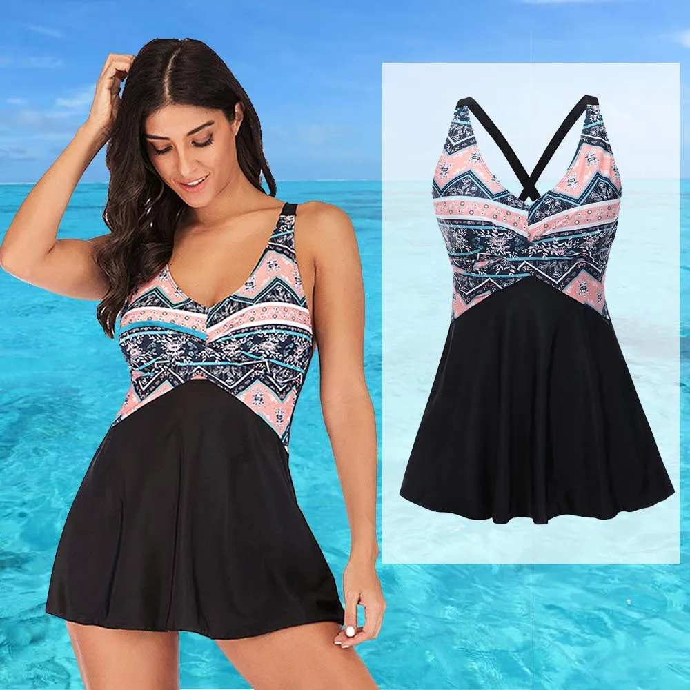 OHDREAM размера плюс танкини Femme Maillot De Bain пляжная одежда купальный костюм с принтом