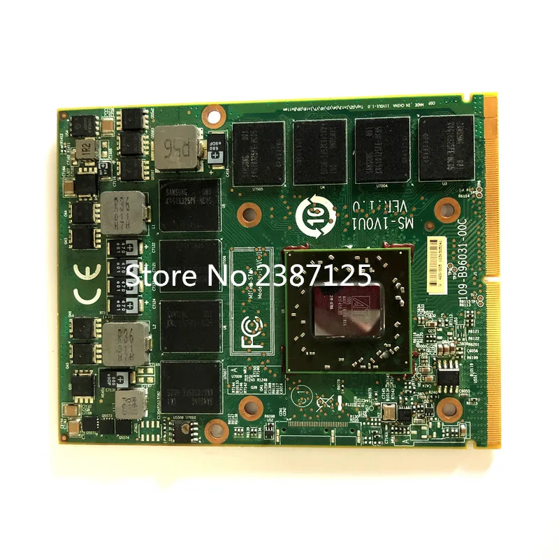 Видеокарта для ноутбука MSI MS 16F1 16F2 16F3 1656 1727 графическая ATI Mobile Radeon HD 5870 HD5870 1 ГБ GDDR5
