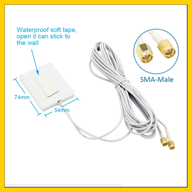 3g 4g Lte внутренняя внешняя антенна 2* SMA штекер/2* CRC9/2* TS9 Разъем усилитель Mimo панель Антенна+ 2 м кабель