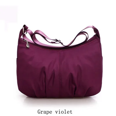 Grape violet Новинка, Нейлоновые женские сумки через плечо, дизайнерские сумки для женщин, сумка-тоут, женские сумки-мессенджеры, женские сумки Z303 - Цвет: Grape violet