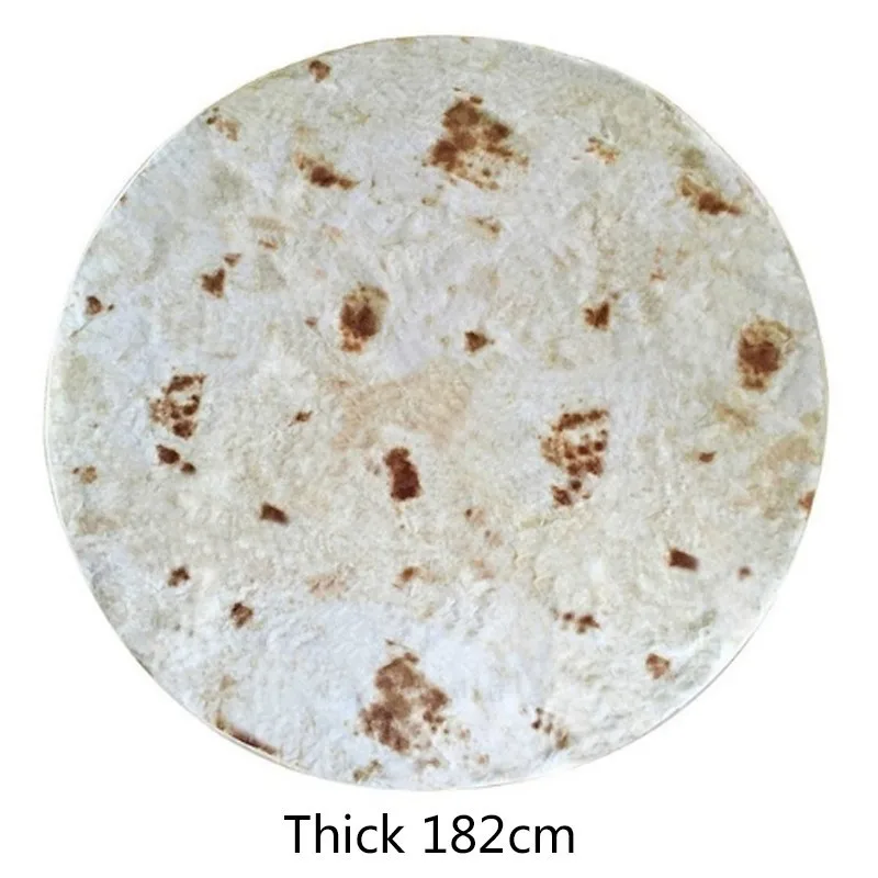 B Round 182cm Серия Burritos, чехол для кондиционера, одеяло с цветочным принтом, плюшевое одеяло из шерпы, семейное одеяло для детей, Прямая поставка - Цвет: B Round 182cm