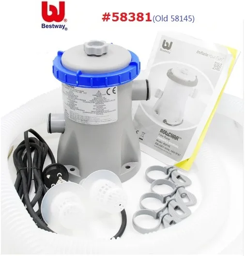 58381 Bestway 330gal Flowclear фильтр насос для 1100-8300 л плавательный бассейн воды циркулирующий фильтр плавательный бассейн очиститель воды