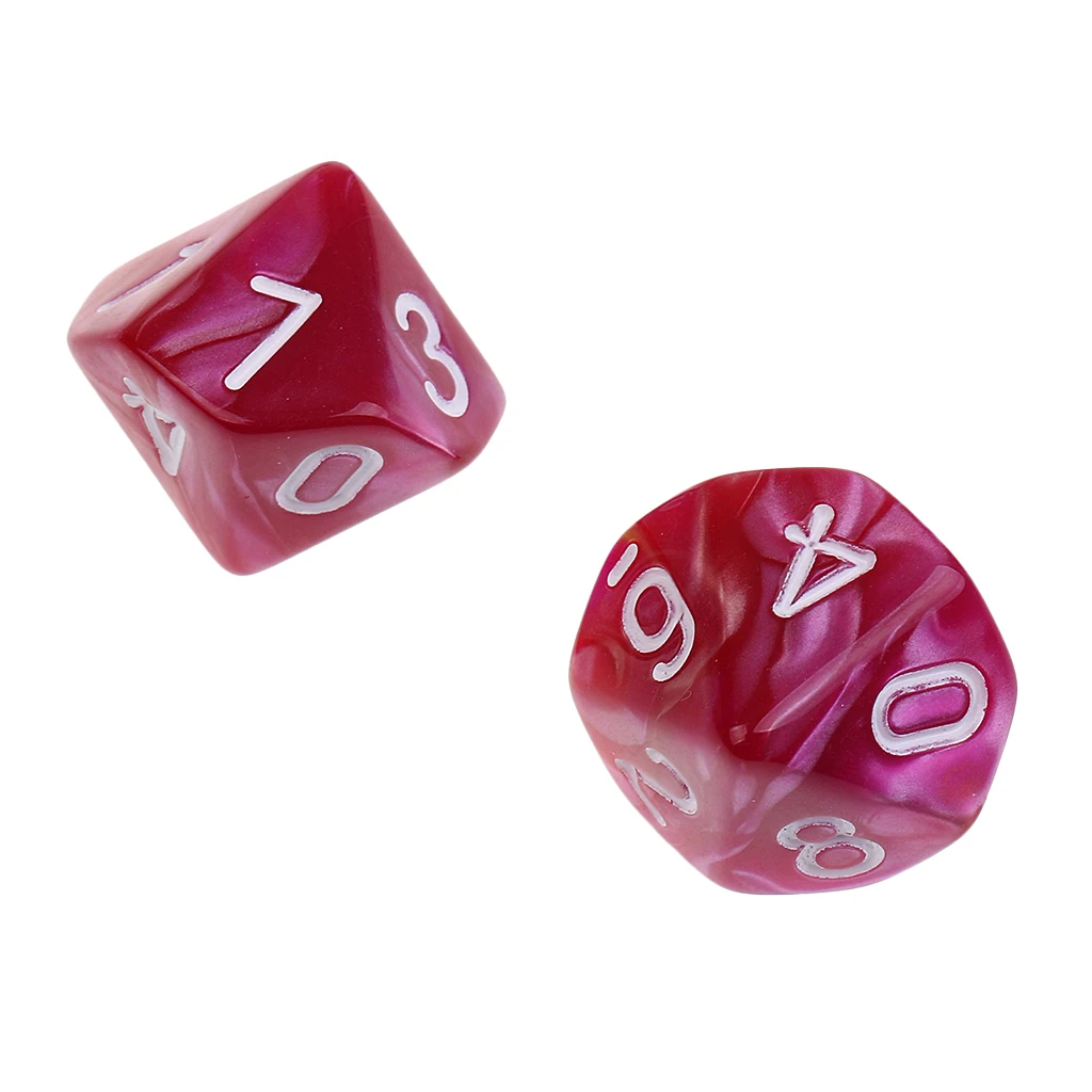 10 шт. 10 сторонних игральных костей D10 многогранные игральные кости DND для RPG MTG Подземелья и Драконы вечерние настольные игры
