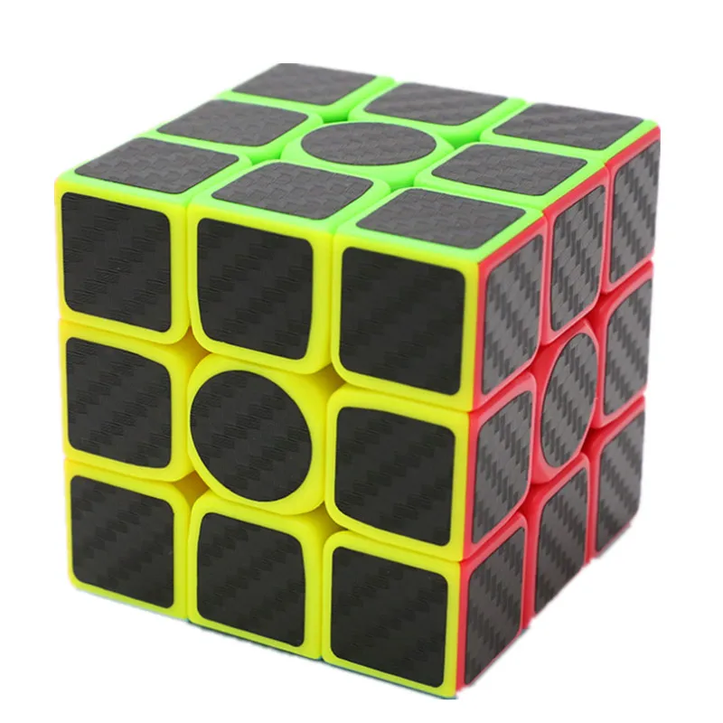 2018 Новый zcube углерода Волокно Стикеры Скорость 3x3x3 Magic Мэджико Cube Обучающие
