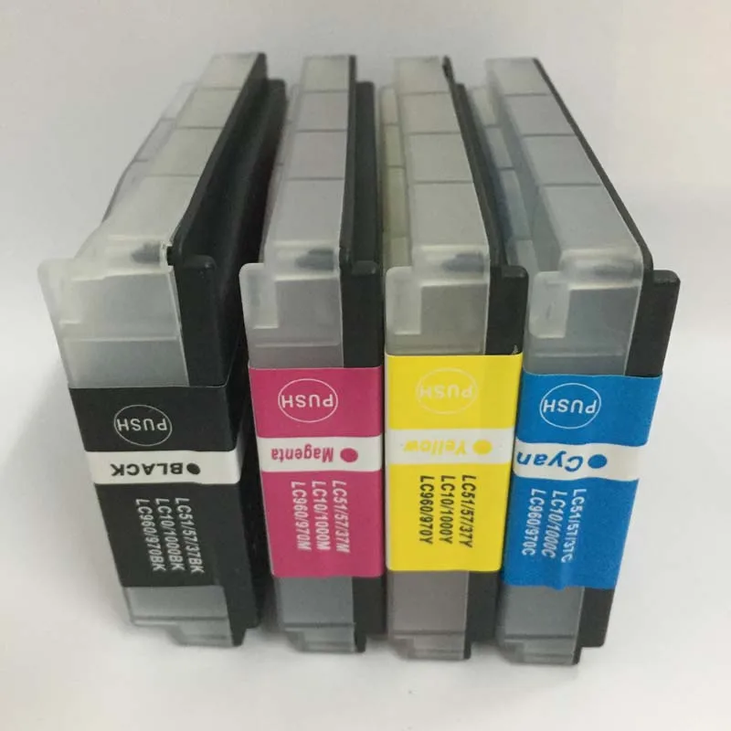 

Чернильный картридж для Brother LC37, LC51, LC57, LC960, LC970, LC1000, совместимый с Brother DCP-135C, MFC-235C, MFC-240C, FAX-1355