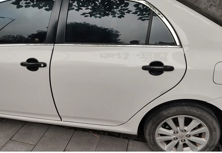 Для Toyota Corolla E140 E150 2007 2008 2009 2010 2011 2012 дверная ручка чаши крышка наклейка отделка Аксессуары для автомобиля Стайлинг