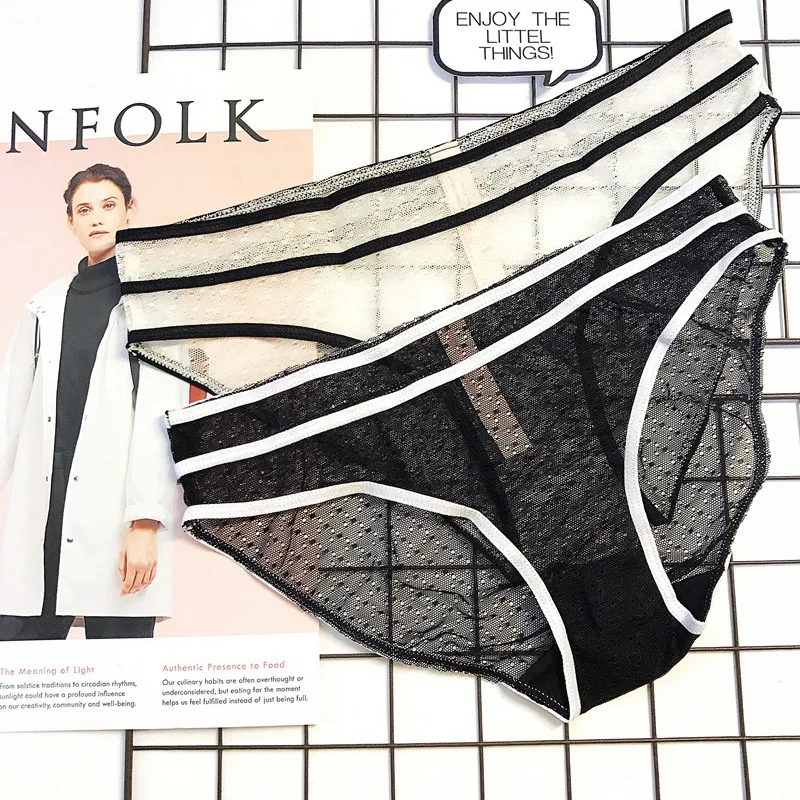 SP & CITY новые прозрачные трусики в горошек женские с оборками Сексуальные