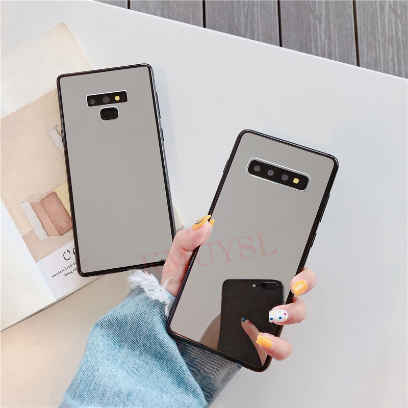 Зеркальный чехол для телефона для samsung Galaxy A50 A70 A30 A7 A5 S8 S9 S10 плюс S10E J4 J6 плюс J8 макияж с акрилловым покрытием Лидер продаж