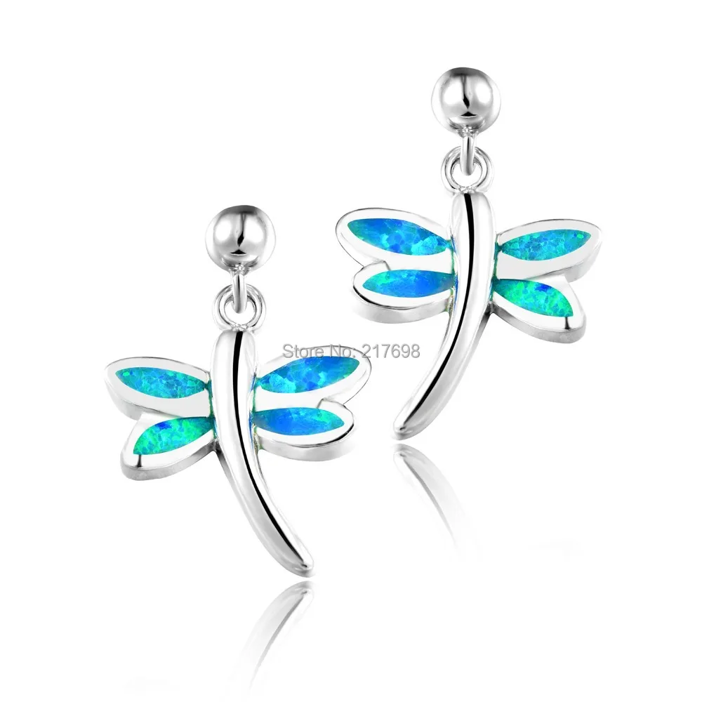 Женские серьги подвески в виде стрекозы из серебра 925 пробы|drop earrings|earrings dangleearrings