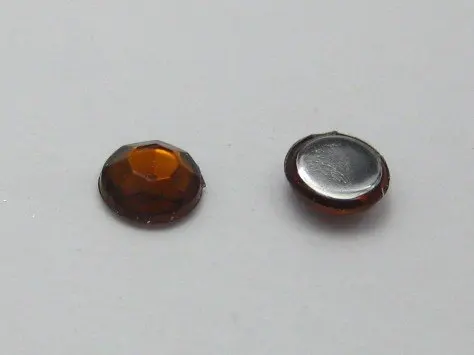 

2000 Brown Acrylic Faceted Round Flatback Rhinestone Gems Flatbacks 4mm