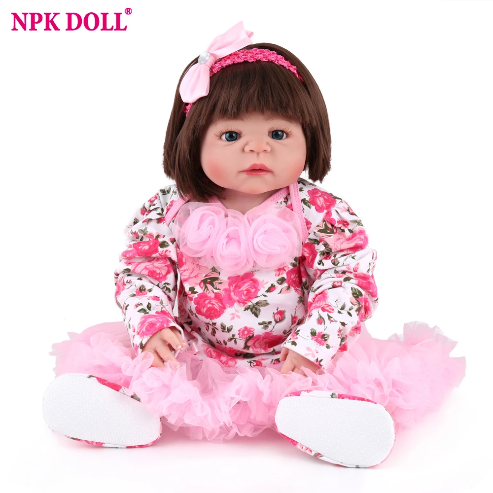 Кукла NPK Reborn Baby реалистичный новорожденный младенец Boneca полностью виниловые