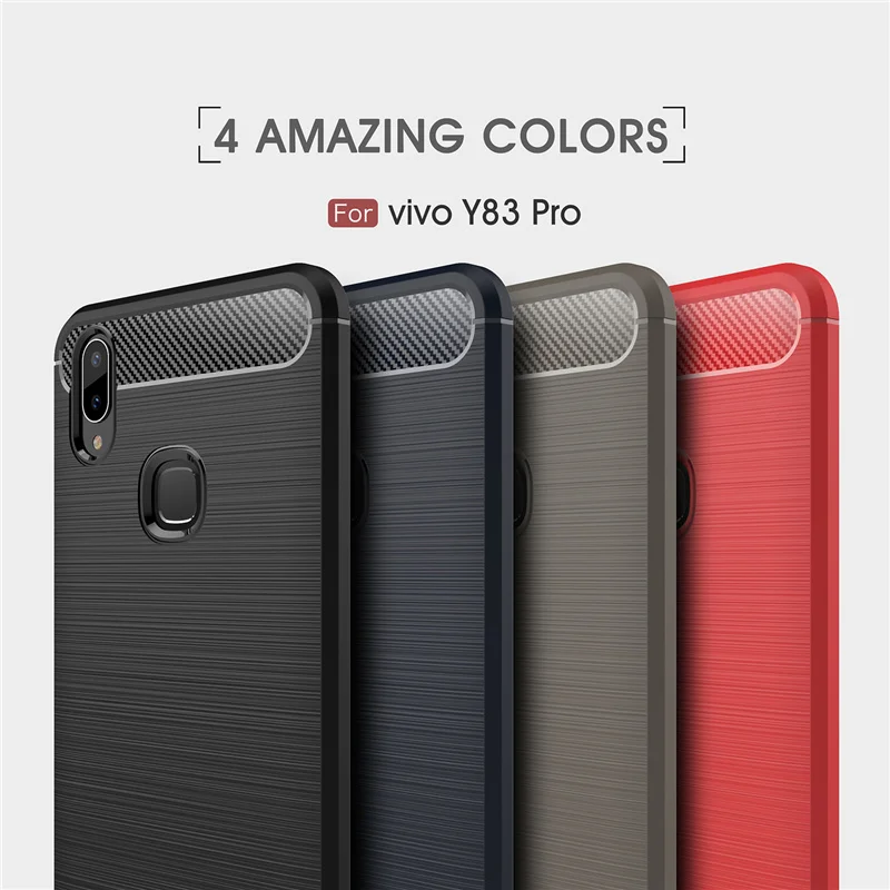 Wolfsay Case Vivo Y83 Pro Cover Cases Fundas Soft TPU Brush Rubber Phone For Silicone Shell |