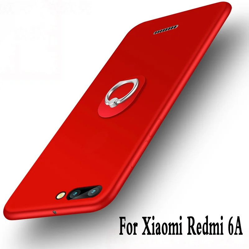 Чехол для xiaomi redmi 6A силиконовый мягкий роскошный защитный чехол 6a из ТПУ черный |