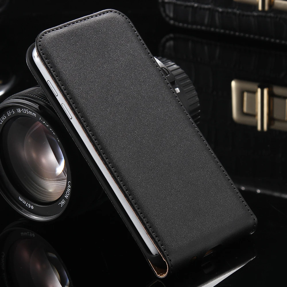 Вертикальный Флип Чехол Для Айфон 4 4S Роскошный Классический Бизнесный Футляр Из