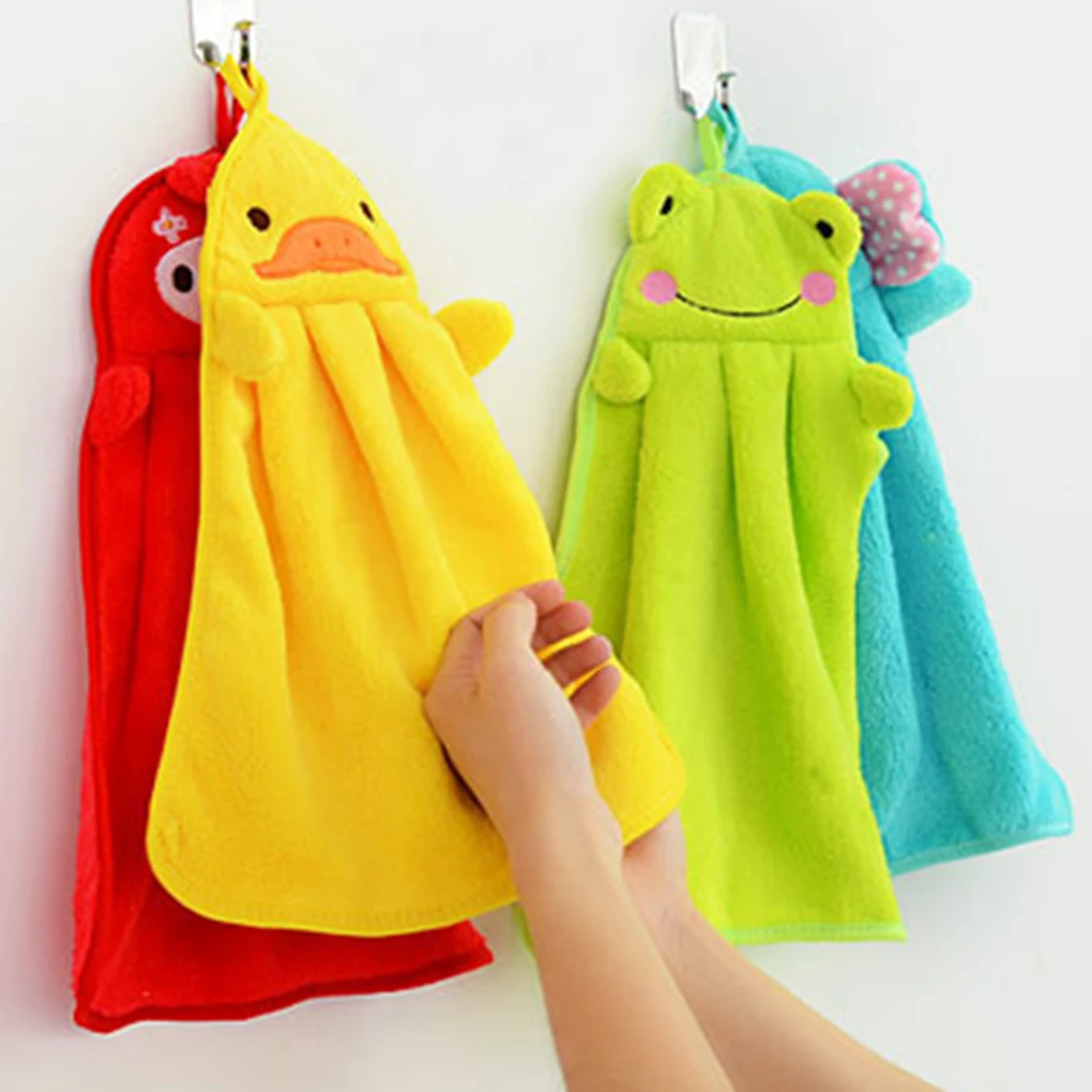 Hoomall Cartoon Animal Towel Eco-friendly Candy Colors Soft Coral Velvet Can Be Hung Kitchen Cleaning Used | Дом и сад