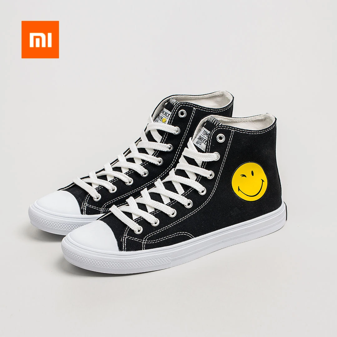 Xiaomi Mijia TSMLXLT модная парусиновая обувь со смайликом классические кроссовки