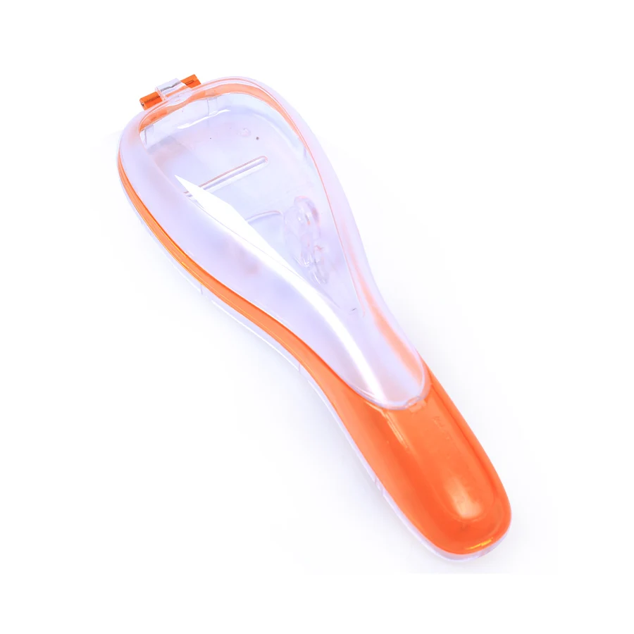 Изящный портативный изящный Мужской оранжевый уличный бритвенный станок с