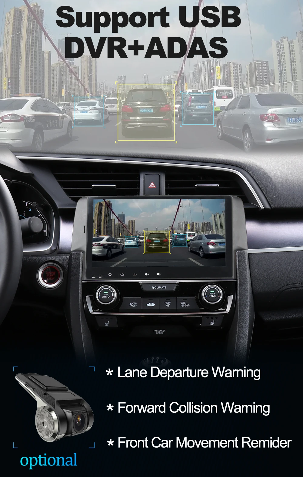 Owtosin автомобильный Радио мультимедийный видео плеер навигация gps Android 9,0 для Honda Civic автомобиль 4 Гб ram