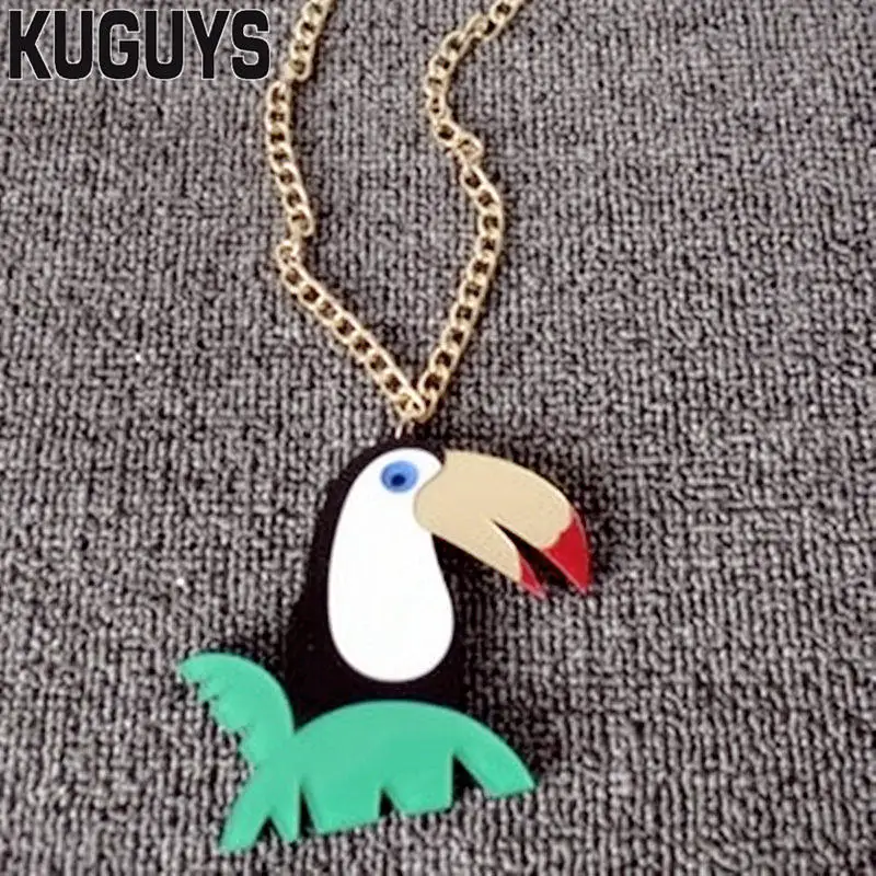 KUGUYS модные ювелирные изделия цветные акриловые цепочки для животных ожерелье