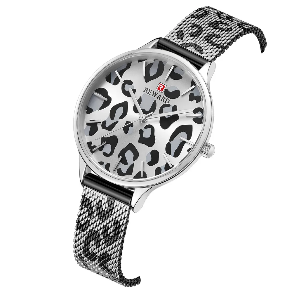 Часы женские ультратонкие с леопардовым принтом 3 АТМ|Женские наручные часы| |