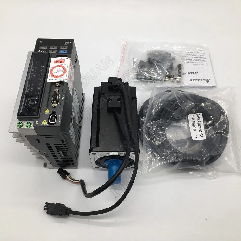 Delta A2 750W абсолютное значение кодировщик мотор с тормозом 220V 2.39Nm 3000 об/мин 80 мм ASD 0721