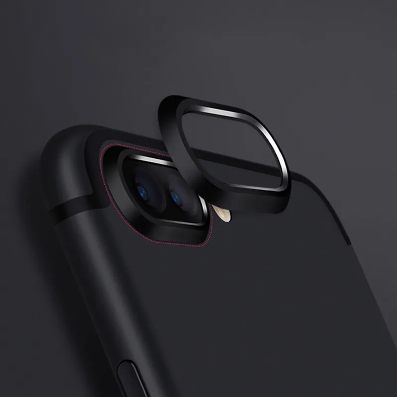 1 шт. металлическая Роскошная охранная Камера круглый смартфон задняя камера защита объектива чехол кольцо для пробирок для iphone7 7 Plus X XS Max