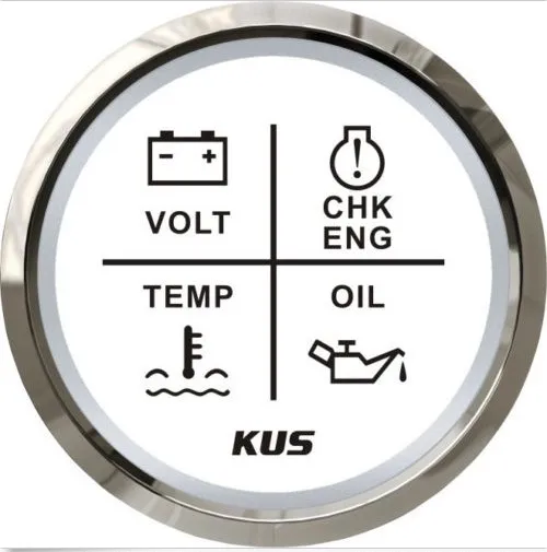 Хорошее качество! Белый 4 х светодиодный индикатор диаметром KUS 52 мм или 2 1/16