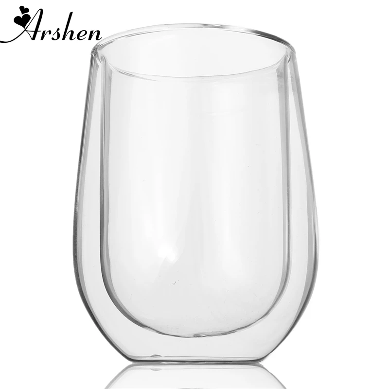 Arshen Лидер продаж 250 мл кофейная кружка с двойной стенкой стеклянный в виде яйца