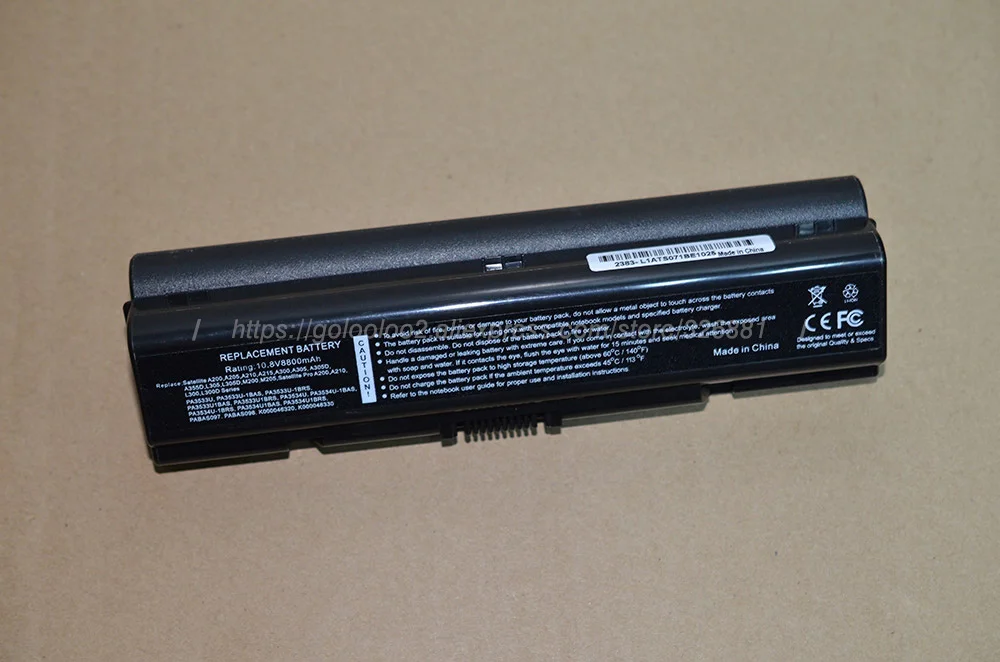 Golooloo 8800 мА/ч Батарея для Toshiba Satellite A305 A305D A505 A350 A350D A355 A355D Pro L550 L450 L300 A200 A210 A350|battery for