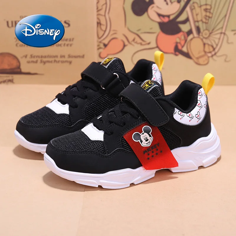 Disney Shoes Children Boys Girls Sneakers 2019 Spring Autumn Breathable Leather Sport Casual Size 31-37 | Детская одежда и обувь