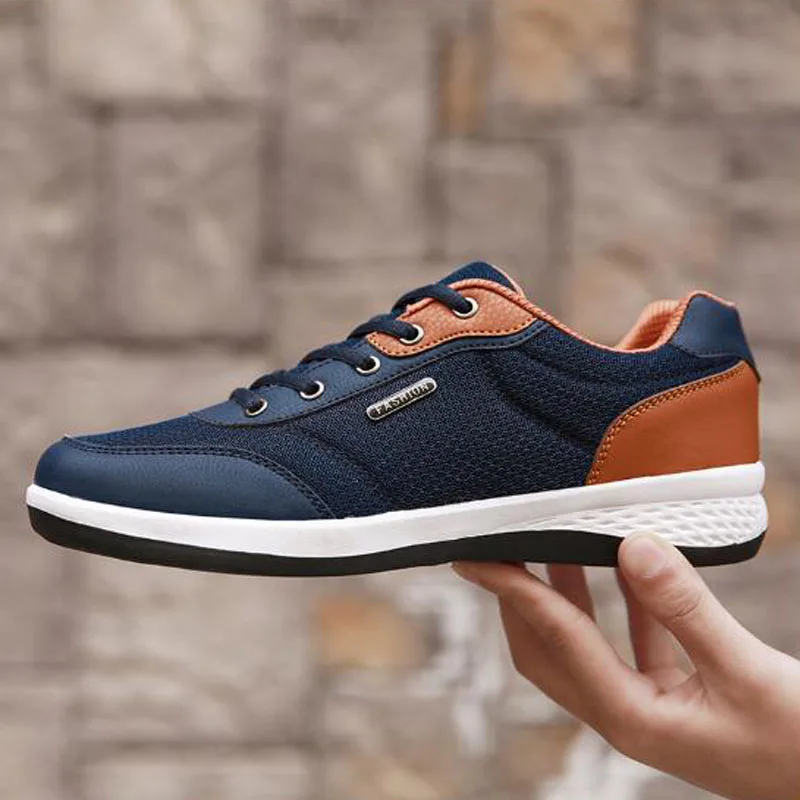 Large Size Business Casual Men Shoes 2019 Spring New Fashion Mesh Non-slip Wear-resistant Men's | Обувь