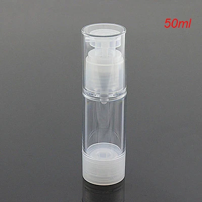 Вакуумная бутылка для косметики лосьона 50 мл с безвоздушным насосом пустой