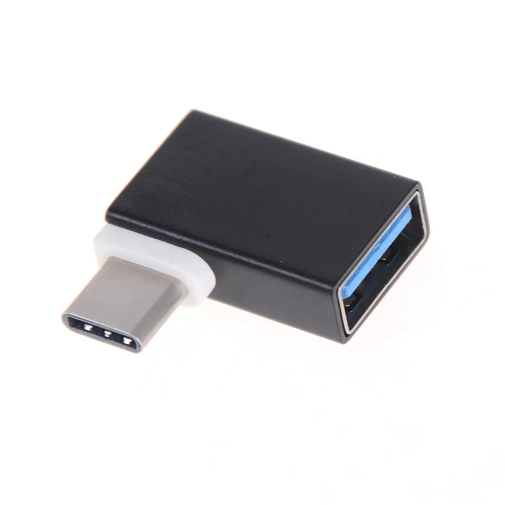 1 шт. Type C к USB 3 0 Женский OTG конвертер данных 90 градусов для Macbook Android Phone|Переходники