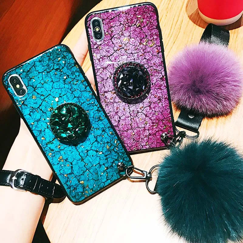 Роскошный чехол для телефона iPhone 7 8 Plus жесткая задняя крышка X XS Max XR 6 6S чехлы
