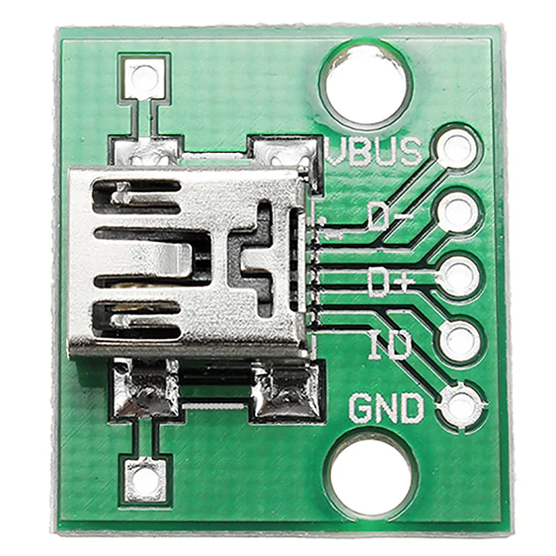 10 шт. мини Usb для Dip женской головки Mini-5P патч 2 54 мм плата адаптера |
