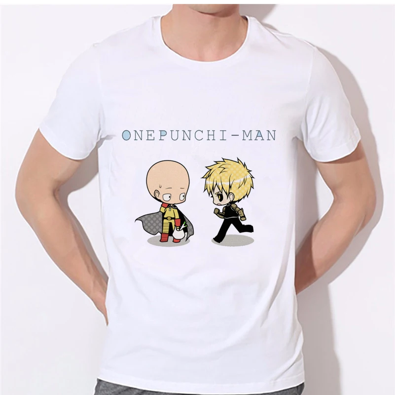 MOE СЕРФ Для мужчин футболка японских комиксов Супермен One Punch Man лысый Сайтама