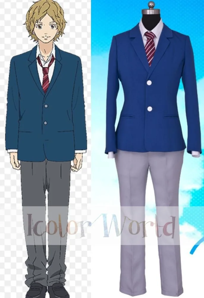 Ao Haru Ride синий весенний костюм для косплея Aya Kominato школьная форма мальчиков |