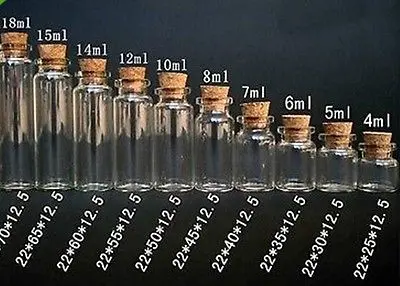 10 шт. Ясно Стеклянные Бутылки Флаконы с Пробки 6 мл|bottle warming|glass bottle chinaglass filling machine |