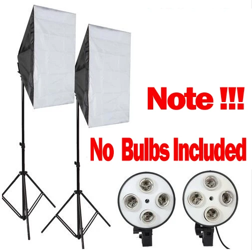 Without 8PCS Bulbs ASHANKS холодный белый свет софтбокс Для студийной съемки софт бокс зонт photo equipment of soft studio ce Упаковано хорошо - Цвет: Without 8PCS Bulbs