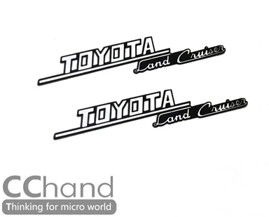 Cchand металла наклейки с логотипами для RC4WD GelandeII Cruiser FJ40 Wrangler Toyota G2 Hilux PAJERO Traxxas TRX4 d90 1/10RC части автомобиля игрушки